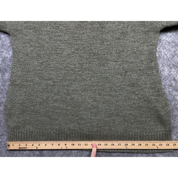 Peruvian Connection Womens Sweater Pima Cotton Knit Pullover Boxy‎ Tunic Green L - Picture 8 of 13